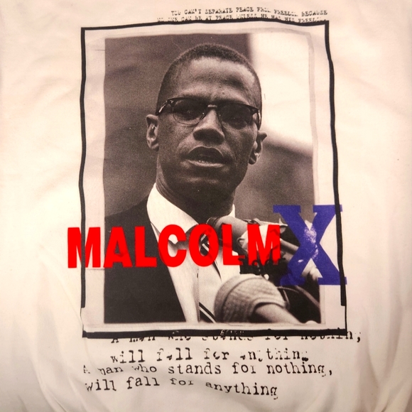 NWOT Men's Malcolm X Crew Neck Sweatshirt - Picture 2 of 7